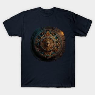 Aztec or Mayan Calendar Maya Men Women Kids T-Shirt